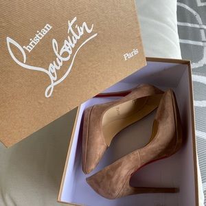 Christian Louboutin Pigalle Plato suede pumps 37